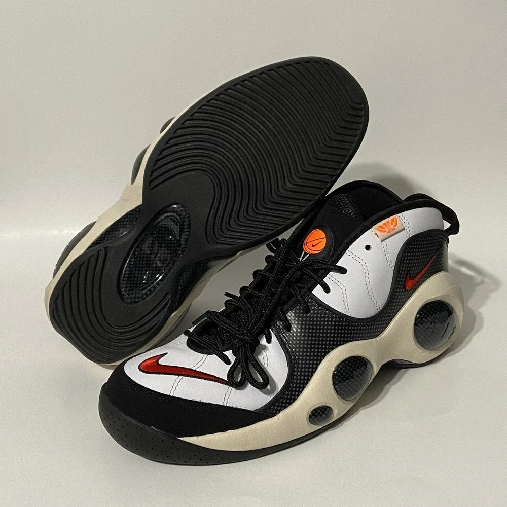 Nike Air Zoom Flight 95 HOOPS Sz 10 White Coconut Milk DS NEW Jason Kidd